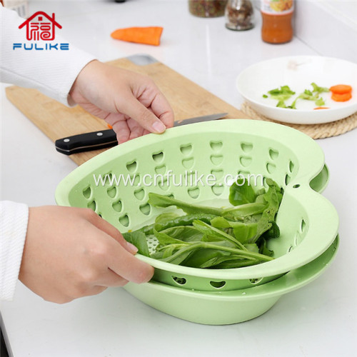 Plastic 2 in 1 Drainer Storage Basket